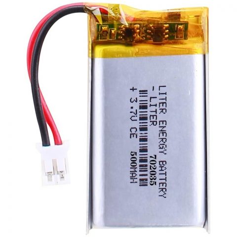 3.7v 702035 500mAh Li-ion Polymer rechargeable battery for electronic devices