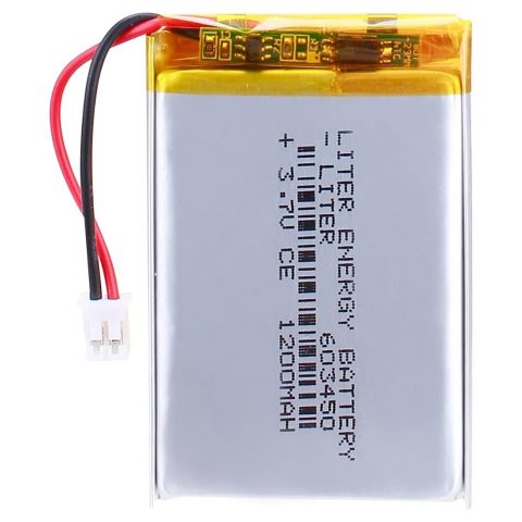 3.7v 603450 1200mAh Li-ion Polymer rechargeable battery for electronic devices