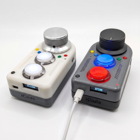 iCode Arcade Spinner Ultimate USB Gaming Controller for MiSTer FPGA, Windows, Linux and more