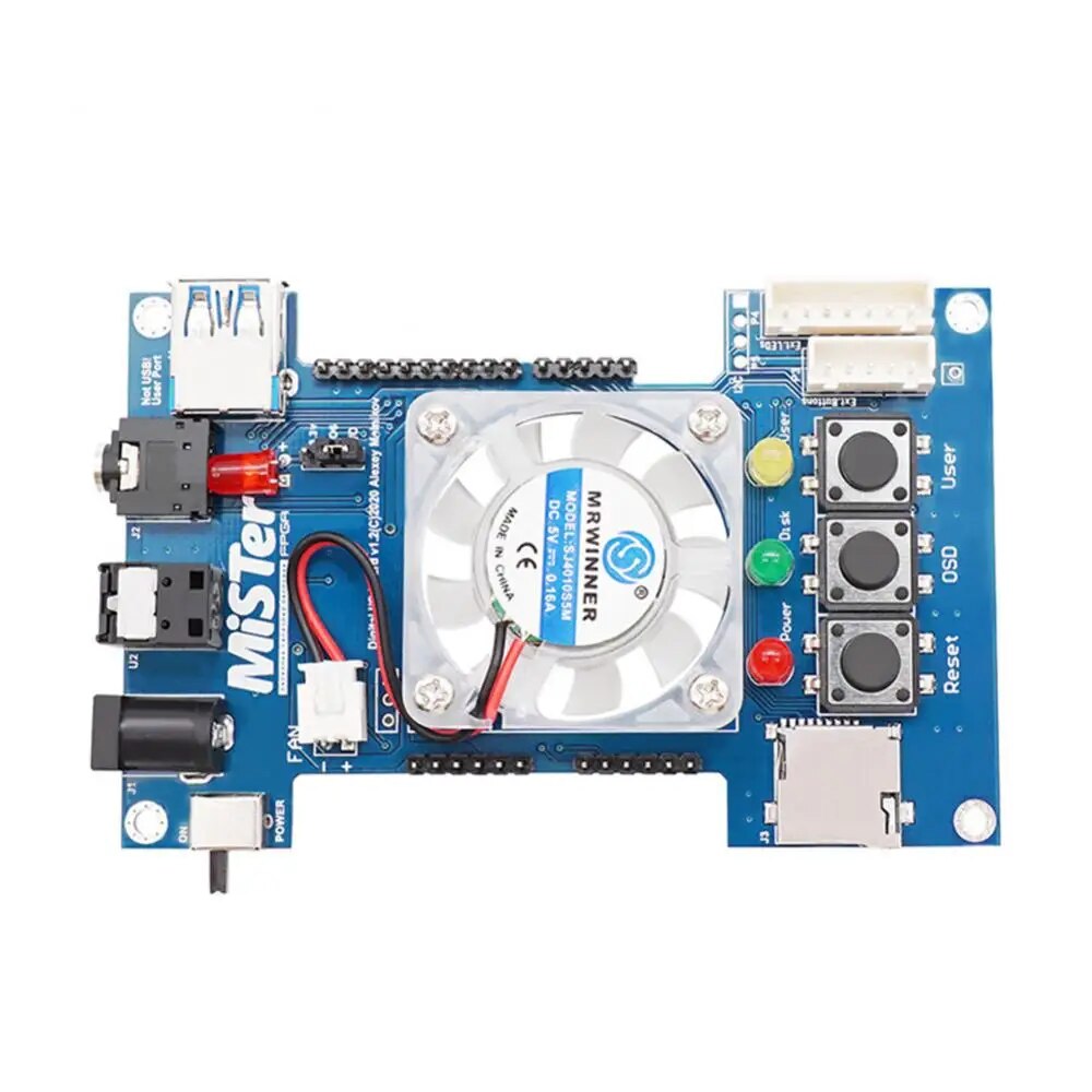 MiSTer FPGA Digital IO Board with RGB Fan for DE10 Nano – iCode