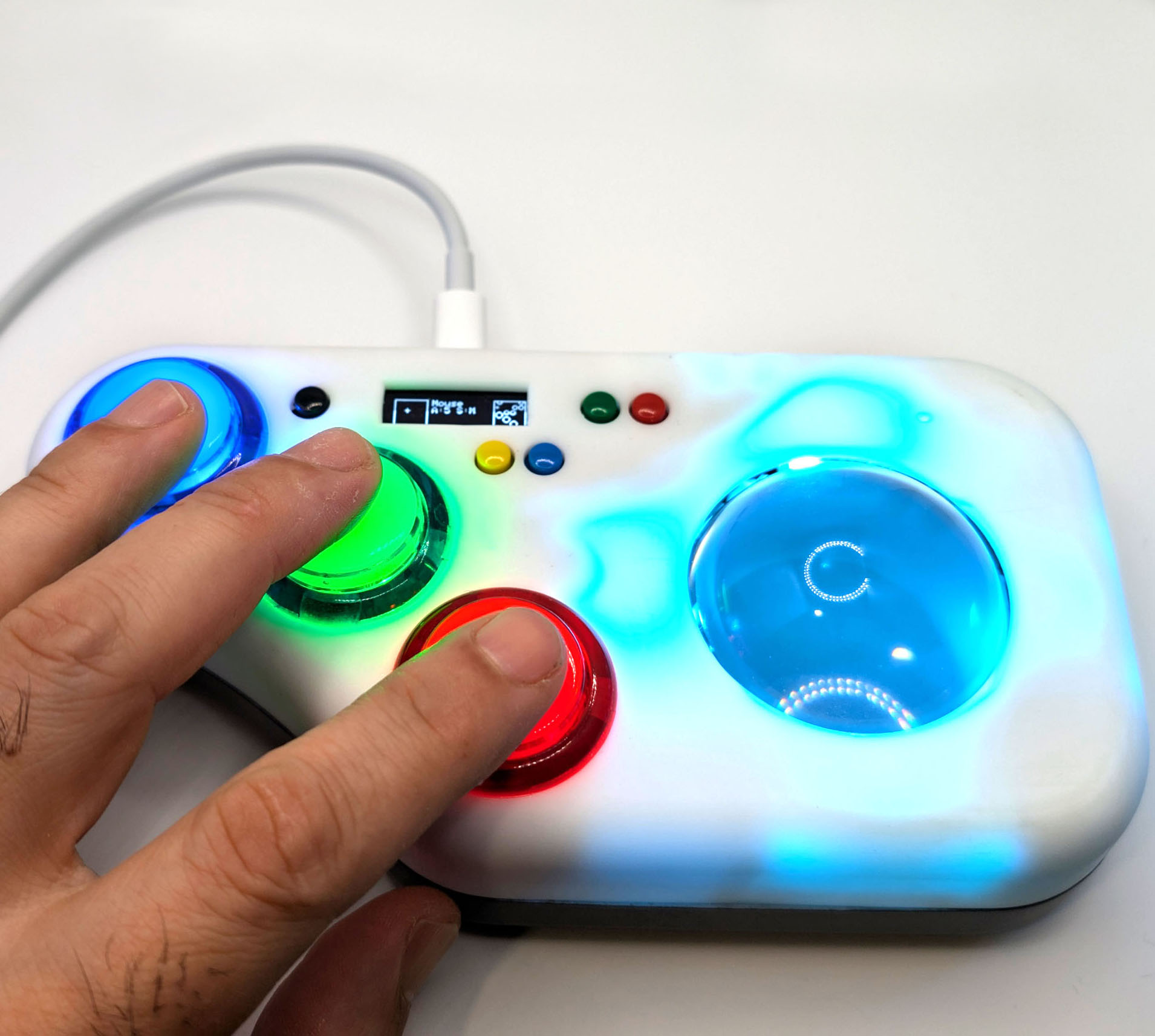 iCode Arcade Trackball USB Gaming Controller for Windows, MiSTer