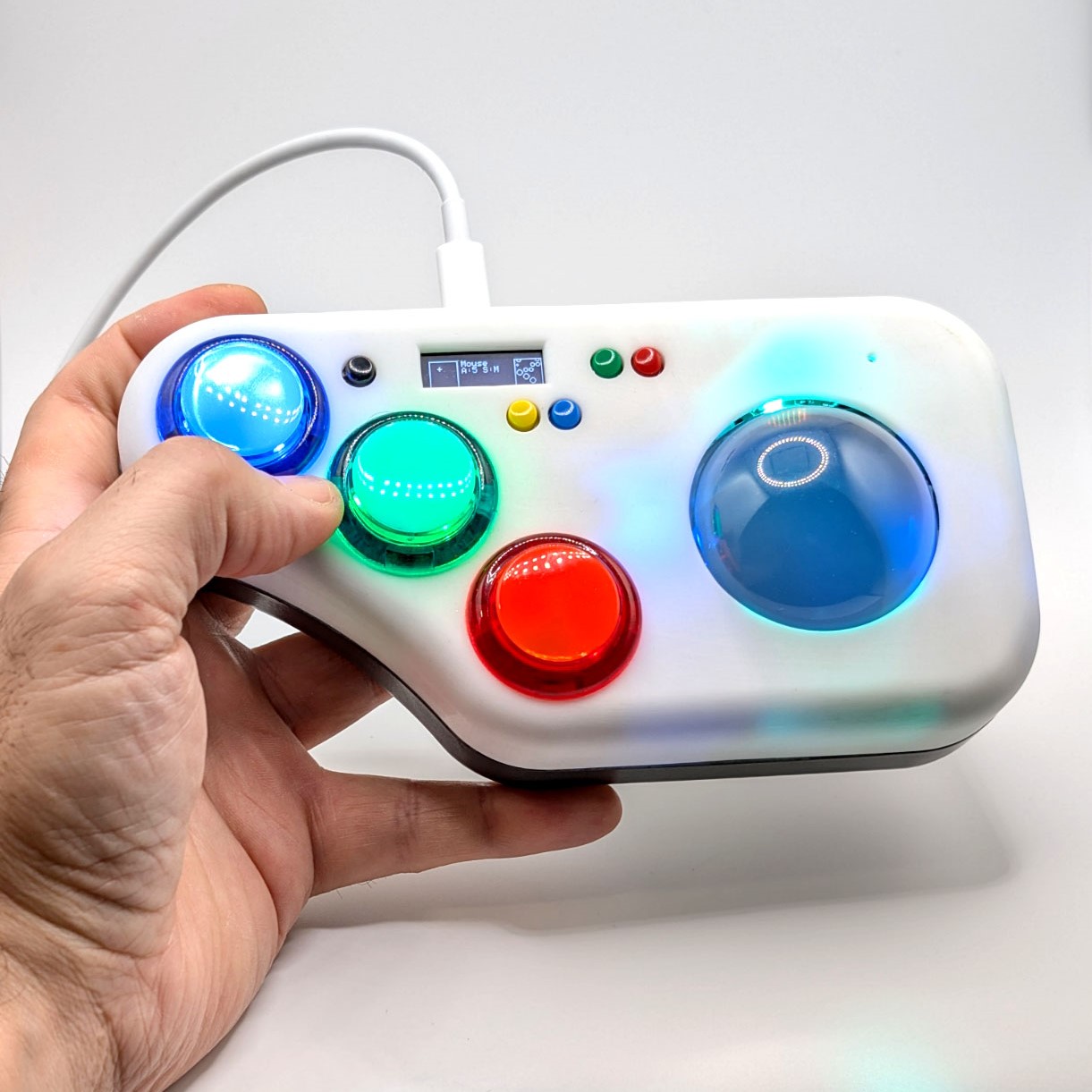 iCode Arcade Trackball USB Gaming Controller for Windows MiSTer FPGA Linux and more